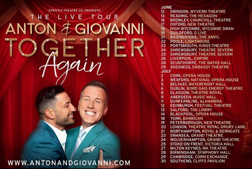 Anton and Giovanni To Take Together Again Tour Across UK and Ireland In